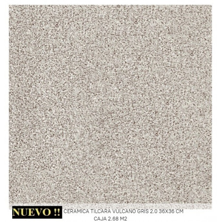 TILCARA VULCANO GRIS 36X36 2DA (CAJA 2.68 M2)