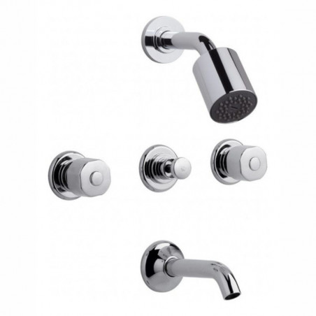 GRIFERIA BAÑERA Y DUCHA C/TRANSF ARIZONA PLUS 0103/B1P CROMO FV