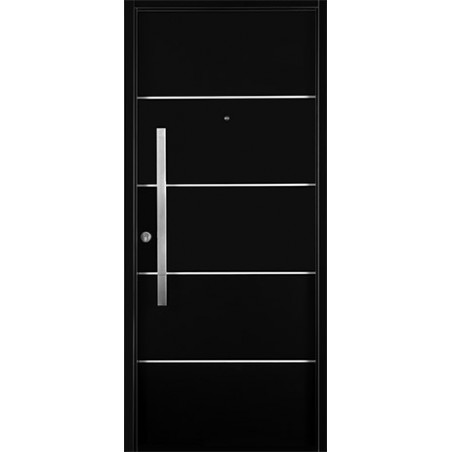 PUERTA RESIDENCIAL OBLAK NEGRO C/BARRALRECTO M1983