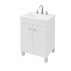 VANITORY MARBELLA 60 CM BLANCO C/MESADA 3AG.