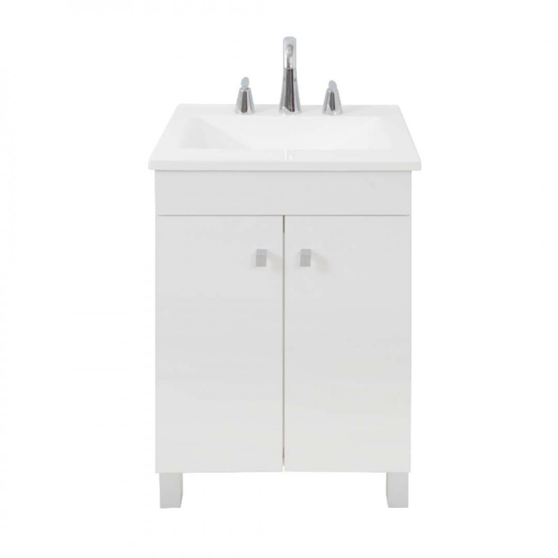 VANITORY MARBELLA 50 CM BLANCO C/MESADA 3AG.