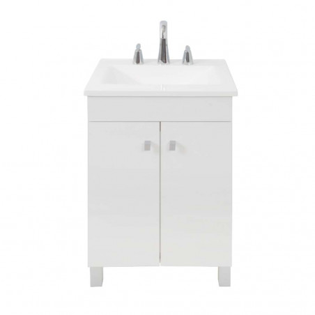 VANITORY MARBELLA 50 CM BLANCO C/MESADA 3AG.