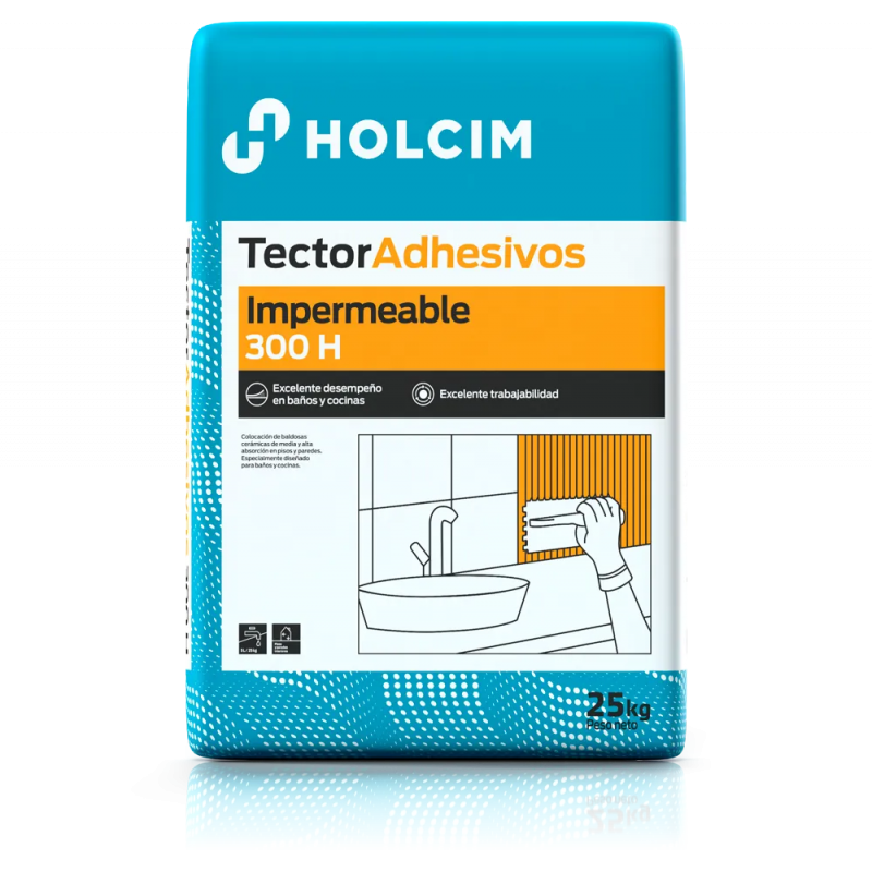 TECTOR ADHESIVO IMPERMEABLE X 25 KG
