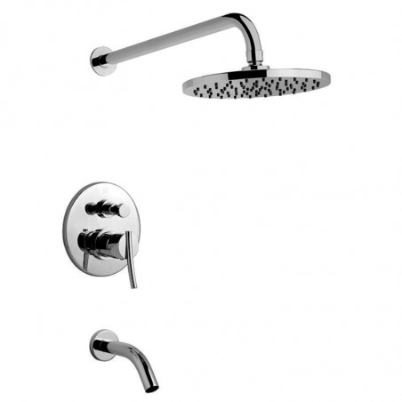 GRIFERIA DUCHA MONOCOMANDO EMBUTIR C/TRANSF LIBBY 0106/39 CR FV