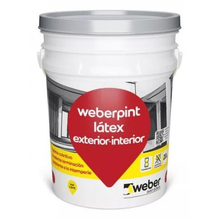 LATEX  EXTERIOR/INTERIOR 20 LTS WEBERPINT