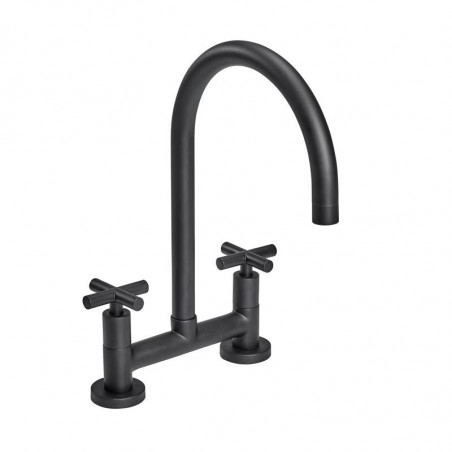 GRIFERIA MESADA BIMANDO CIERRE CERAMICO BLACK VELVET PEIRANO