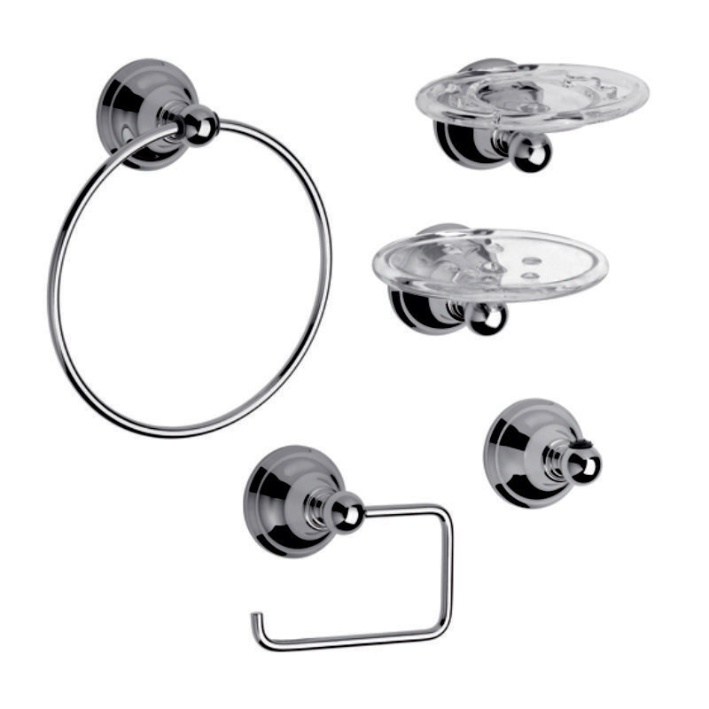 KIT DE ACCESORIOS BAÑO NEWPORT 0179.05/B2  CR FV