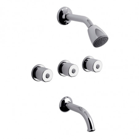 GRIFERIA DUCHA C/TRANSF KANSAS 0103/24P CR FV